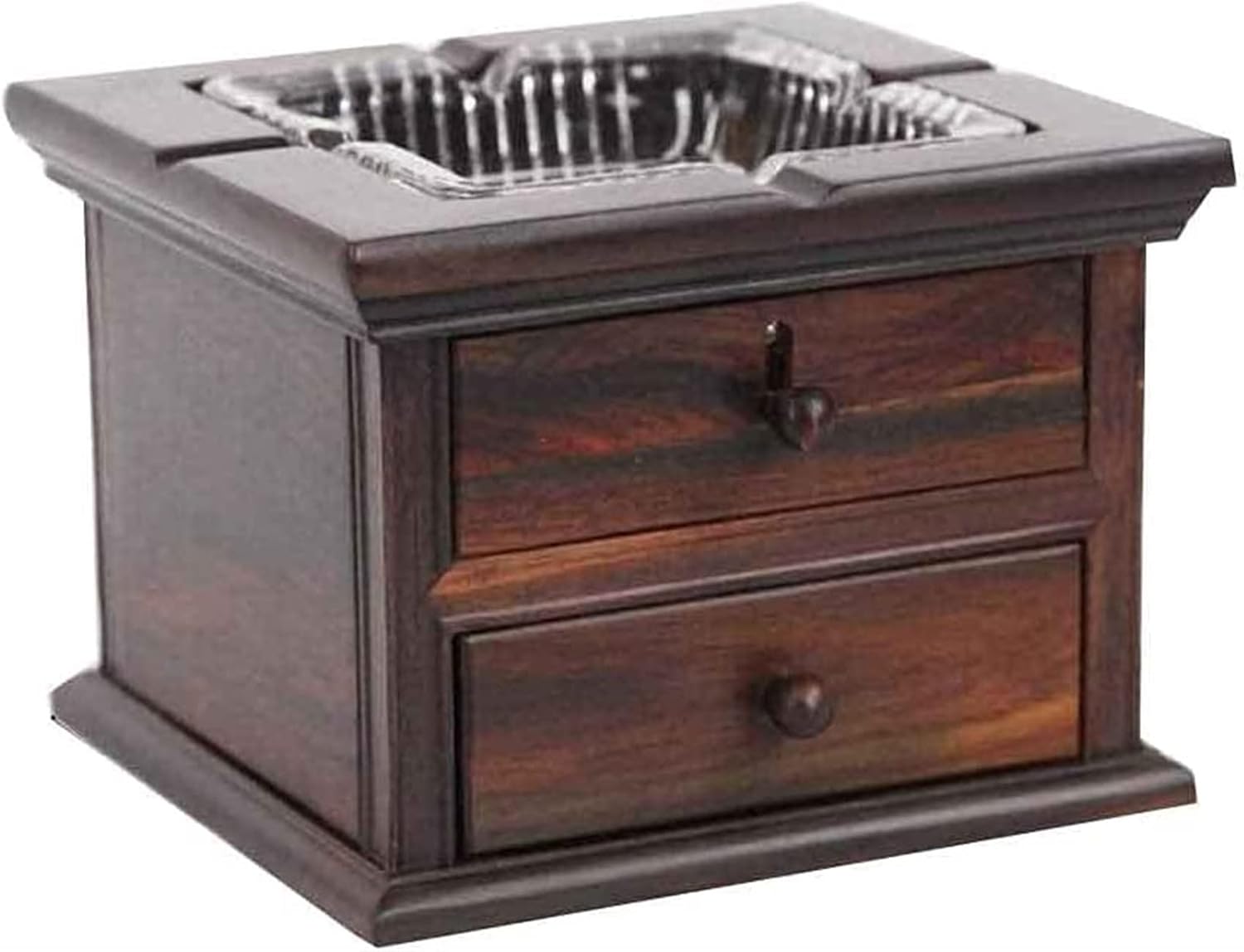 秋田の天然 銘木 江戸灰皿 引き出し付き 秋田の天然 銘木 江戸灰皿 引き出し付き